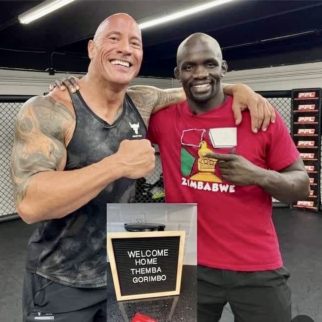 Legendary Dwayne Johnson ‘The Rock’ gifts Zimbabwean UFC fighter Themba Gorimbo a fully furnished house in Miami