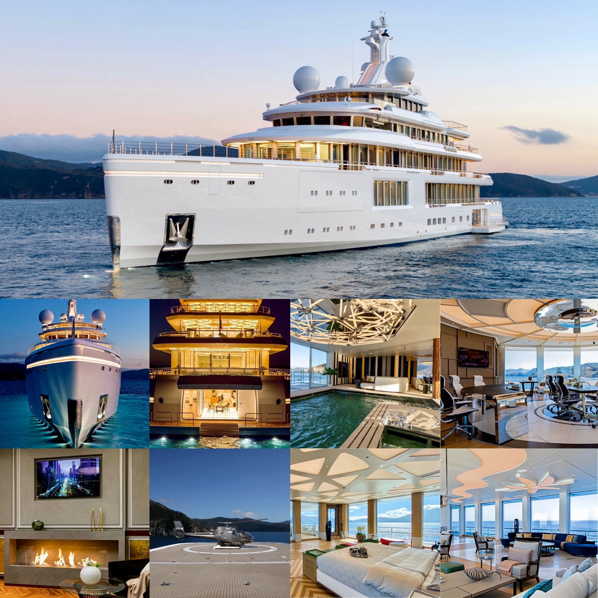 The $275 million, 107.6 metre Luminosity Superyacht by Benetti