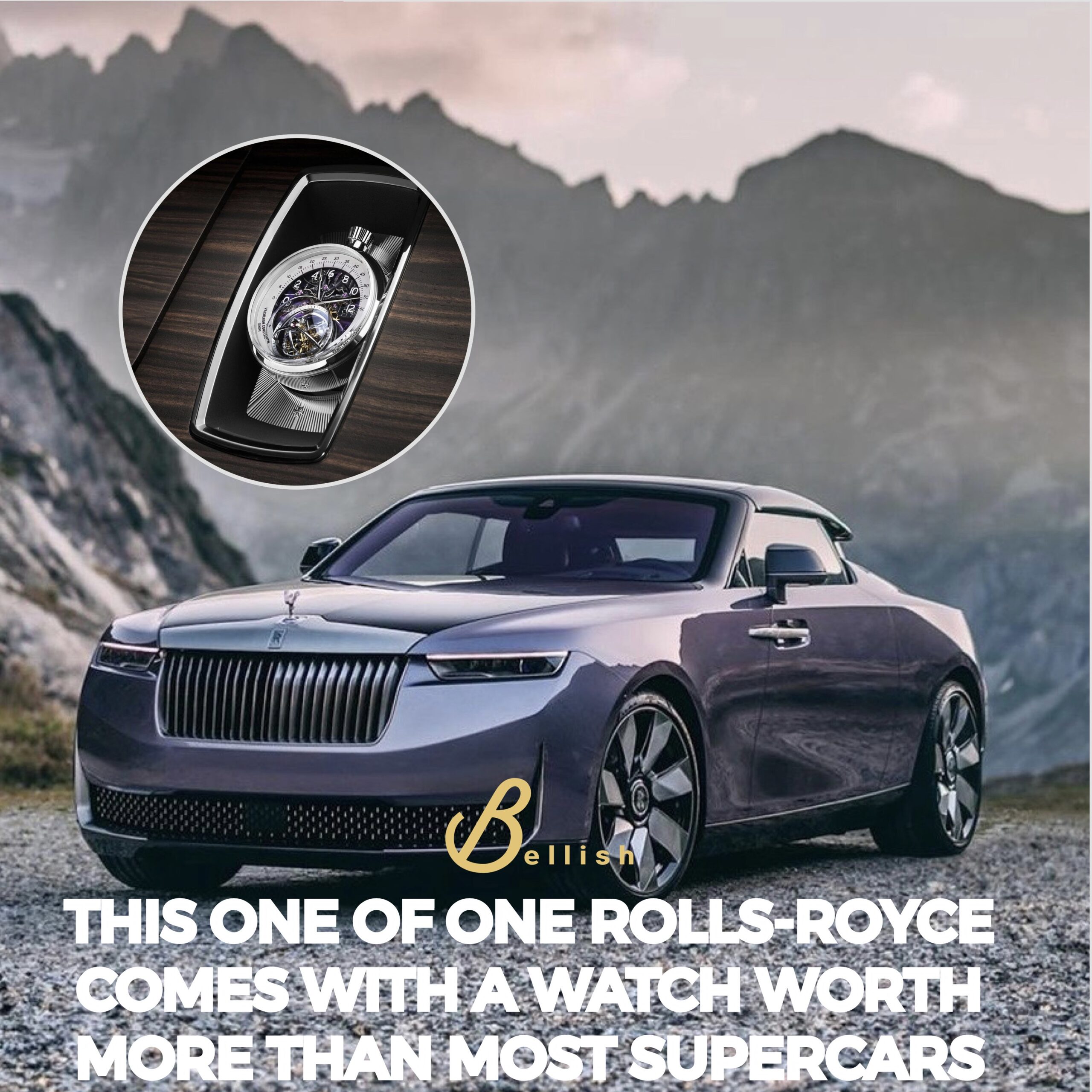 THE ONE OF ONE ROLLS ROYCE WITH A WATCH